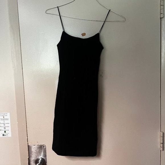 Black ZARA strappy fitted dress, Size S - Picture 1 of 3